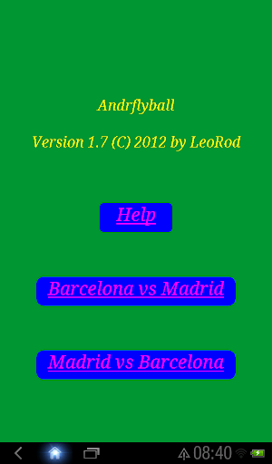 Android application AndrFlyball screenshort
