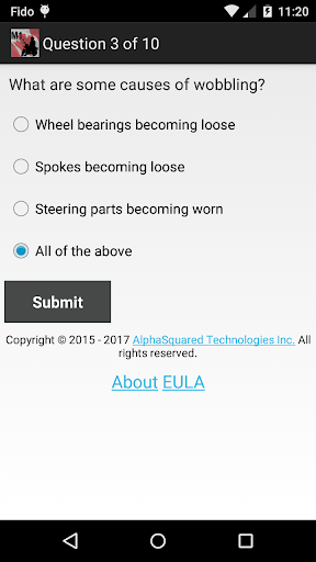 Android application M1 Test Prep screenshort