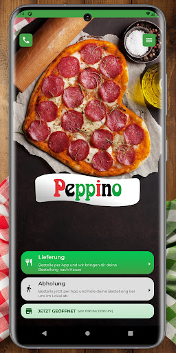 Android application Pizzeria Peppino screenshort