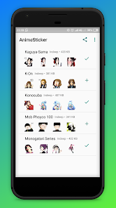 Screenshot 6 Cute Anime WaStickerApps android