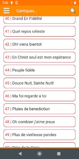 Cantiques et Hymnes Anciens Screenshot 3 - AppWisp.com