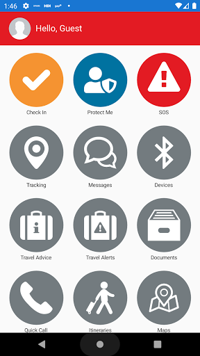 Android application Assetlink People Protect screenshort