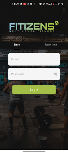 Android application Fitizens Athlete screenshort