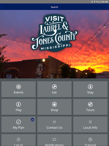 Screenshot of Visit Laurel & Jones County