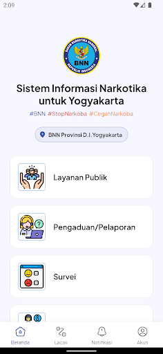 Android application Sinau Yok screenshort