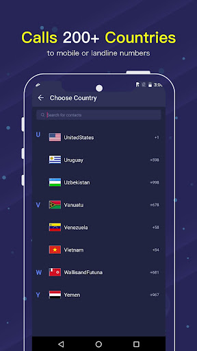 Android application VCall - Global WiFi Call screenshort
