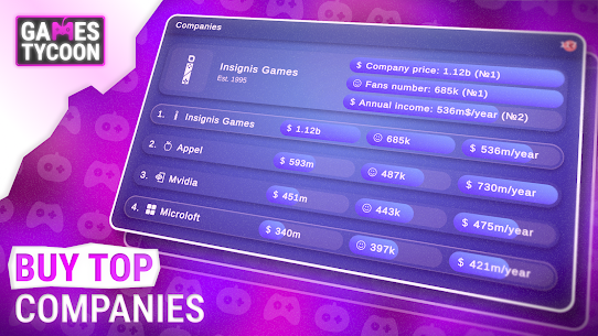 Games Tycoon Pro APK (Full Game) 3