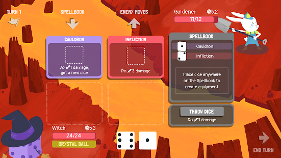 Captura de pantalla de Dicey Dungeons