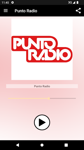 Android application Punto Radio Bologna screenshort
