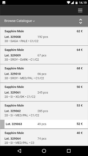 Saga Furs Auction Screen 2