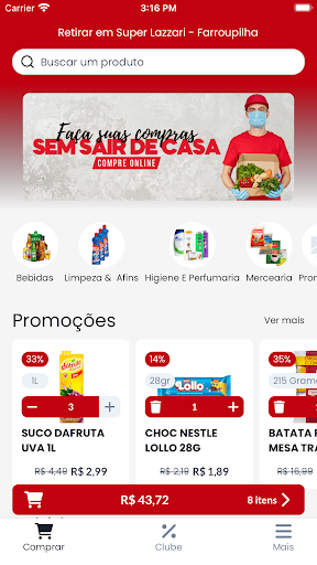 Android application Super Lazzari screenshort