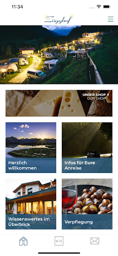 Android application Camping Zögghof screenshort