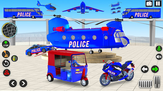 Police Tuk Tuk Transport Truck  screenshots 1