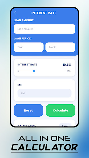 Loan EMI calc- Calculator Screen 3
