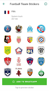 Captura 7 Football team Stickers android