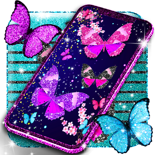 Glitter butterfly wallpapers 23.8 Icon