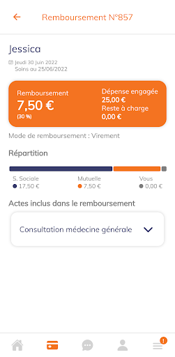 Mon appli CNM Prévoyance Santé Screen 3