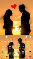screenshot of Sunset Lovers Keyboard Theme