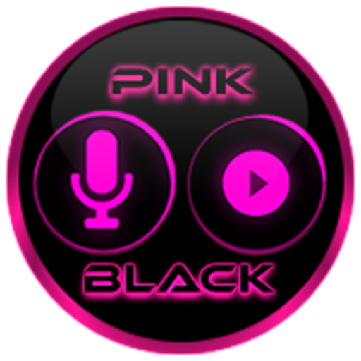 Flat Black and Pink Icon Pack logo