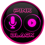 Cover Image of Tải xuống Flat Black and Pink Icon Pack  APK