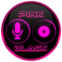Flat Black and Pink Icon Pack