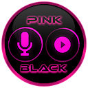 Flat Black and Pink Icon Pack APK