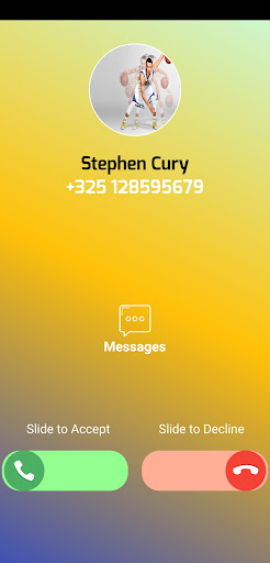 Stephen Curry Fake Call Screen 2