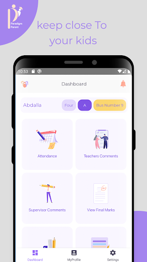 Paradigm Parents App Screen 2