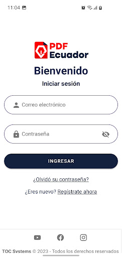 PDF Ecuador: Firma documentos Screen 2