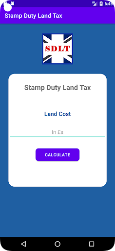 Android application Stamp Duty Land Tax screenshort