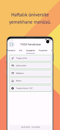 TOGÜ Yemekhane Screen 2