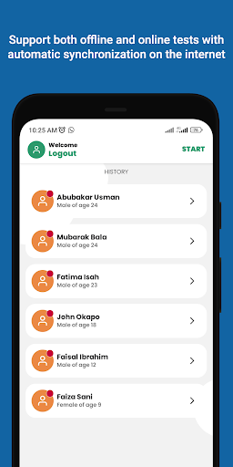 Android application NASQ - Tool screenshort