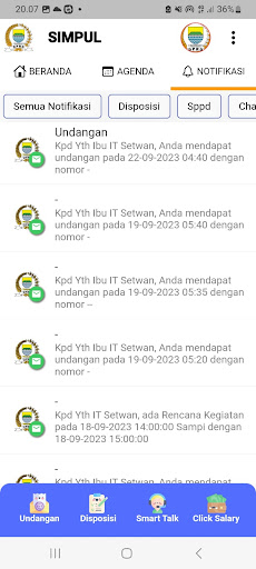 SIMPUL DPRD Kota Bandung Screen 2