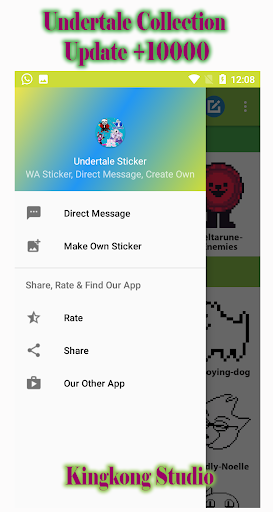 Deltarune Sans Undertale Stickers for WhatsApp