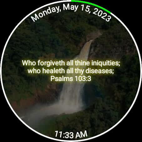 Bless the Lord Watch Face Screen 3