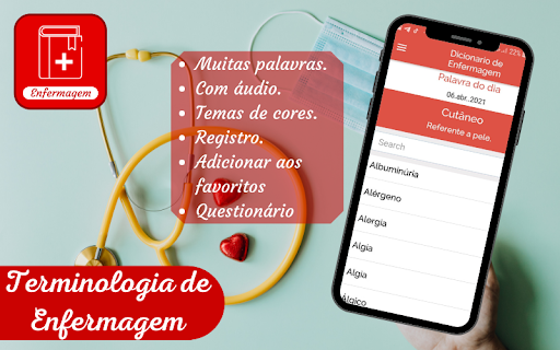 Android application Dicionario de Enfermagem App screenshort