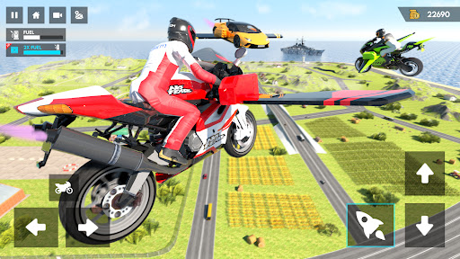 Flying bike Driving Simulator Screen 2