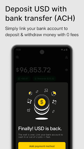 Screenshot of Binance.US: Buy BTC, DOGE, XRP