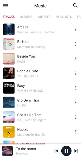 Android application Music Player screenshort