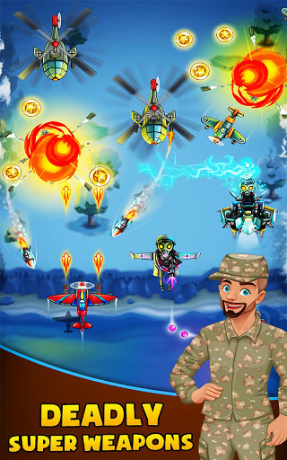 Sky Force 19:Air Plane Games apkpoly screenshots 8