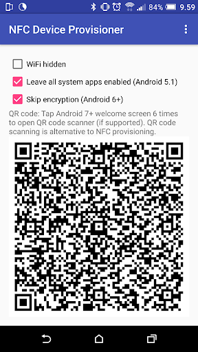 NFC Device Provisioner Screen 3
