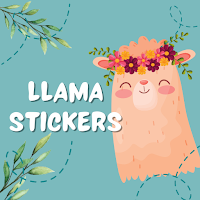 Llama Stickers and Llama Drawing
