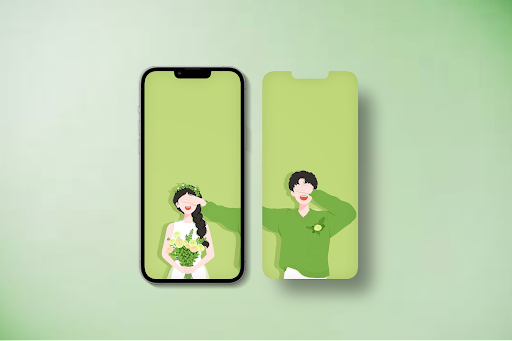 Screenshot of Green Aesthetic Wallpaper