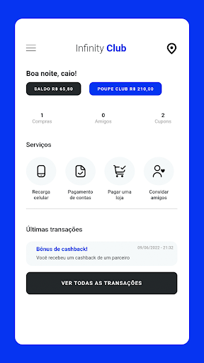 Infinity Club Cashback