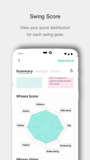 NinePoses - AI Golf Analysis Screen 3