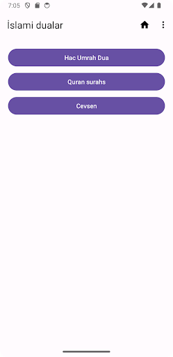 Android application Islami Dualar screenshort