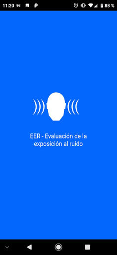Android application Exposición a ruido screenshort