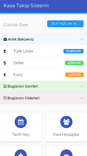 Kasa Takip Sistemi Screen 2