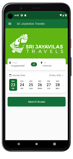 Sri Jayavilas Travels Screen 2
