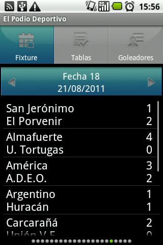 Cañada de Gómez Soccer League Screen 2